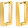 Troli obdĺžnikové náušnice z pozlátenej ocele VGE633G