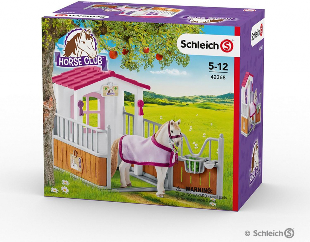 Schleich 42368 Stajňa s kobylou Lusitano