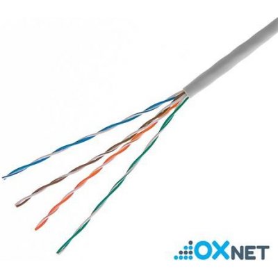 OXnet OX-STRU5EP-305-GR UTP, Cat5E, lanko, PVC, box, 305m, šedý