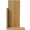Ferm Living Nástenná polica Stagger Shelf, vysoká – naolejovaný dub