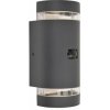 LUTEC 5604014118 FOCUS exteriérové nástenné svietidlo so senzorom 2xGU10 IP44 tmavošedá