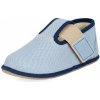 Chlapčenské papuče Barefoot Pegres, BF01 textil, modré - 32