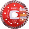 Kotúč rezný diamantový Turbo Long Life, 115mm, EXTOL PREMIUM 108951