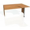 Hobis Pracovný stôl Gate, ergo, ľavý, 160x75,5x120 cm, jelša/jelša