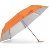 Skladací dáždnik v puzdre, 3-dielmy, priemer 96 cm , Orange