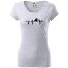 EKG basketbal - Dámske tričko Pure - 2XL ( Svetlosivý melír )