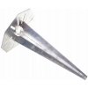 Zapichovacia základňa pre záhradné lampy Aqbau, univerzálna, strieborná