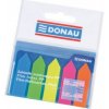 Záložky plastové Donau 12x45 mm tvar Šípka mix farieb