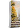 Nálepka tapeta na chladničku Zima a jeseň 60x180 cm