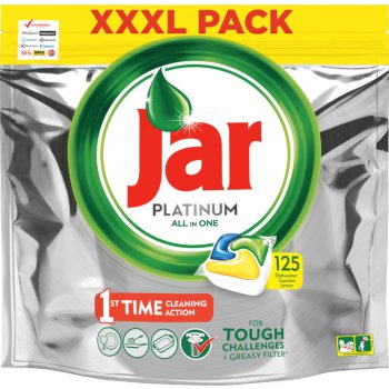 tablety do umývačky Jar Platinum kapsule Lemon 125 ks