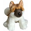 Dubi Plyšová hračka Akita Pes Maskot Sedící 28cm Měkký plyšový medvídek Pes