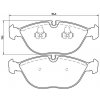 BREMBO Sada brzdových platničiek kotúčovej brzdy P06019