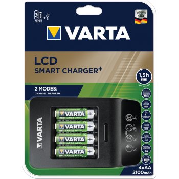 Varta LCD Smart Charger + 4x AA 2100mAh 57684101441