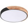 RABALUX 3528 Maple stropné svietidlo LED D415mm 24W/1890lm 4000K matná čierna, drevo, biela
