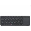 Klávesnica C-TECH WLTK-01, bezdrôtová klávesnica s touchpadem, čierna, USB WLTK-01