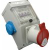 Rozvodnica 4M 32A/400V/4P+2x250V vývodka TV-M32 istená IP44 - ROS 4/I-50 (SEZ DK)