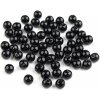 Plastové voskové koráliky Ø6mm/10g čierne