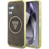 Guess IML Metal Glitter 4G Circle Triangle MagSafe (GUHMS25SHG4PRTGW) kryt pre Samsung Galaxy S25 – Hnedý KF2345880