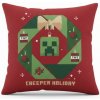 CARBOTEX - Dekoračný vankúš Minecraft - Vianoce / 40 x 40 cm
