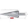 Karnasch 213006 | Stupňovitý vrták CBN brúsený, 3 rezné hrany priemer 4-30 mm, max. hĺbka rezania 4 mm, dĺžka 100 mm, nepovlakovaný