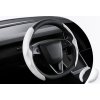Autopoťah (set 2 ks) poťah volantu pre Tesla Model Y Juniper biela