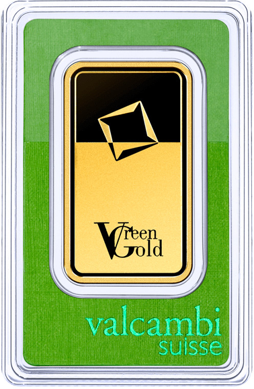 Valcambi zlatá tehlička Green Gold 100 g