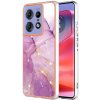 VSETKONAMOBIL 79148 IMD MARBLE Ochranný kryt pre Motorola Edge 50 Pro PURPLE