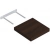 DOMAX Polica samonosná wenge 235x235 mm FS25/25