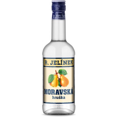 Rudolf Jelínek Hruška Moravská 40% 0,5 l (čistá fľaša)
