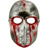 Maska na tvár Widmann plast zombie strieborný