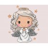 ZUTY Maľovanie podľa čísel - ROZTOMILÝ VIANOČNÝ ANJEL Rámovanie: vypnuté plátno na rám, Rozmer: 40x50 cm