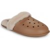 Crocs Papuče Classic Fuzz Scuff Béžová