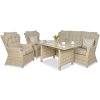 Focus Garden Focus TRIVENTO DINING 3+1 záhradná sedacia súprava, béžová 002229, NOVINKA