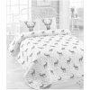 Prehoz na posteľ Reindeer, sivá, 200 x 220 cm