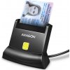 AXAGON CRE-SM4N, USB-A StandReader čítačka kontaktných kariet ID card (eID klient), kábel 1,3 m
