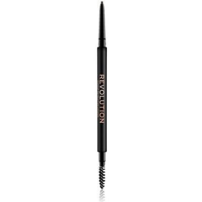 Makeup Revolution Precise Brow Pencil precízna ceruzka na obočie s kefkou odtieň Medium Brown 0,05 g