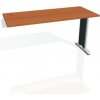 Pracovný stôl Flex, 140x75,5x60 cm, čerešňa/kov