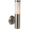 Lucide 14863/01/12 KIBO Wall Light IP44 H39cm E27 Satin Chrome