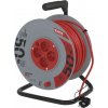 EMOS Predlžovací kábel na bubne 50 m / 4 zásuvky / červený / PVC / 230 V / 1,5 mm2 P19450