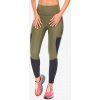 Dámske bežecké legíny Norrona Senja Equaliser Stretch Tights - olive night/caviar