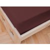 Textilomanie Jersey plachta Exclusive tmavohnedá 140x200