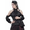 tričko gotický and punk DEVIL FASHION Well-fitting Strapless Gothic Čierna