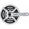 SHIMANO Kľuky 6/7/8 rýchlostné Shimano Tourney FC-TY501 so 170 mm ramenom kľuky 48 x 38 x 28T s krytom reťaz