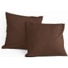 Matějovský VANKÚŠ HNEDÝ MATĚJOVSKÝ Bavlnený satén 40x40cm - Vankúš