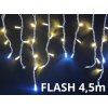 VIXEN Premium Vianocny zaves - 4,5m, teplá biela - FLASH efekt, profi vianocne osvetlenie