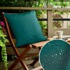 Eurofirany Záhradná nepremokavá obliečka na vankúšik GARDEN tyrkysová Polyester 45x45 cm