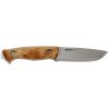 Helle HE-200600 Utvaer outdoorový nôž 10 cm, drevo kučeravej brezy, kožené puzdro