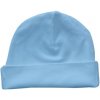 Link Kids Wear Dojčenská bavlnená čiapka Babyblue