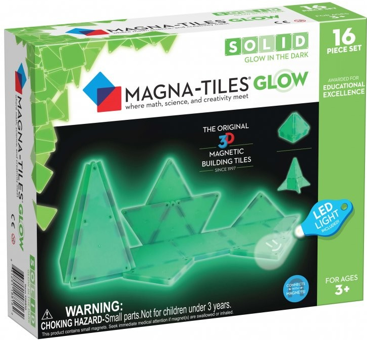 Magna-Tiles Magnetická stavebnica Glow 16 ks