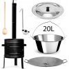 Perfect Home PL-Set-69 Kotlíková súprava 20L, 6ks – kotlina/kotlík/pokrievka/varecha/naberačka/platňa